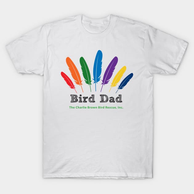 CB bird dad - black type T-Shirt by Just Winging It Designs